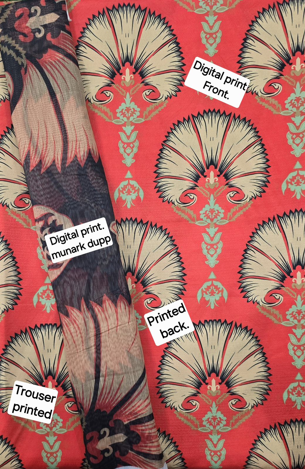 FABRIC DHANAK  WITH WOOL SHAWL