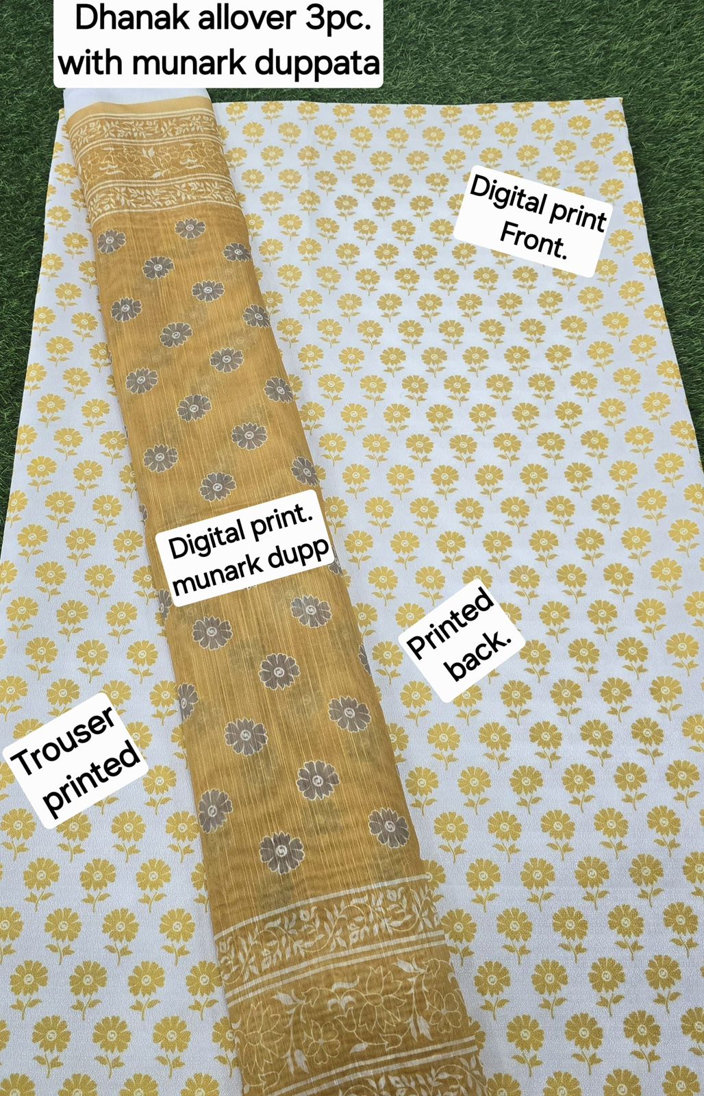 FABRIC DHANAK  WITH WOOL SHAWL