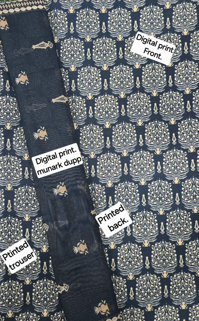 FABRIC DHANAK  WITH WOOL SHAWL