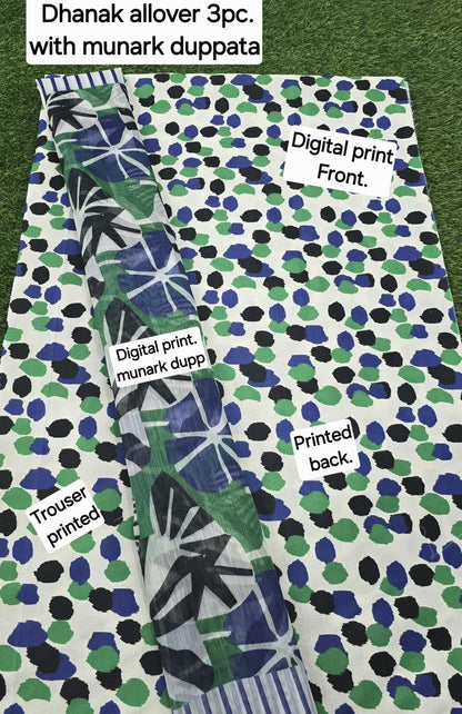 FABRIC DHANAK  WITH WOOL SHAWL