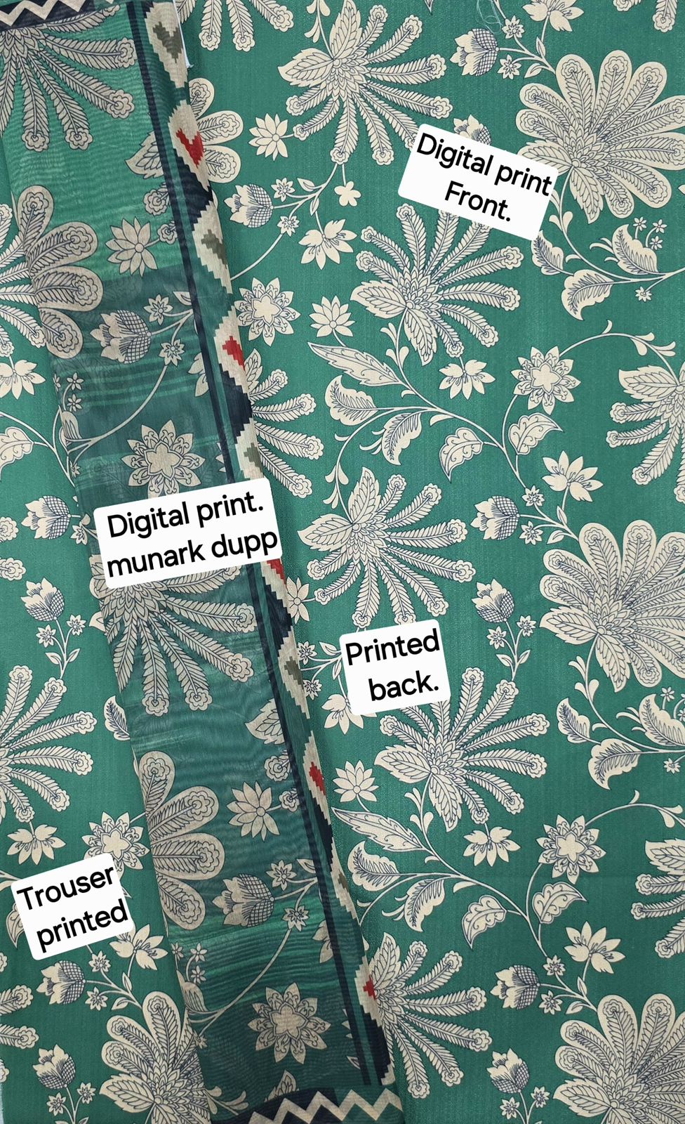 FABRIC DHANAK  WITH WOOL SHAWL