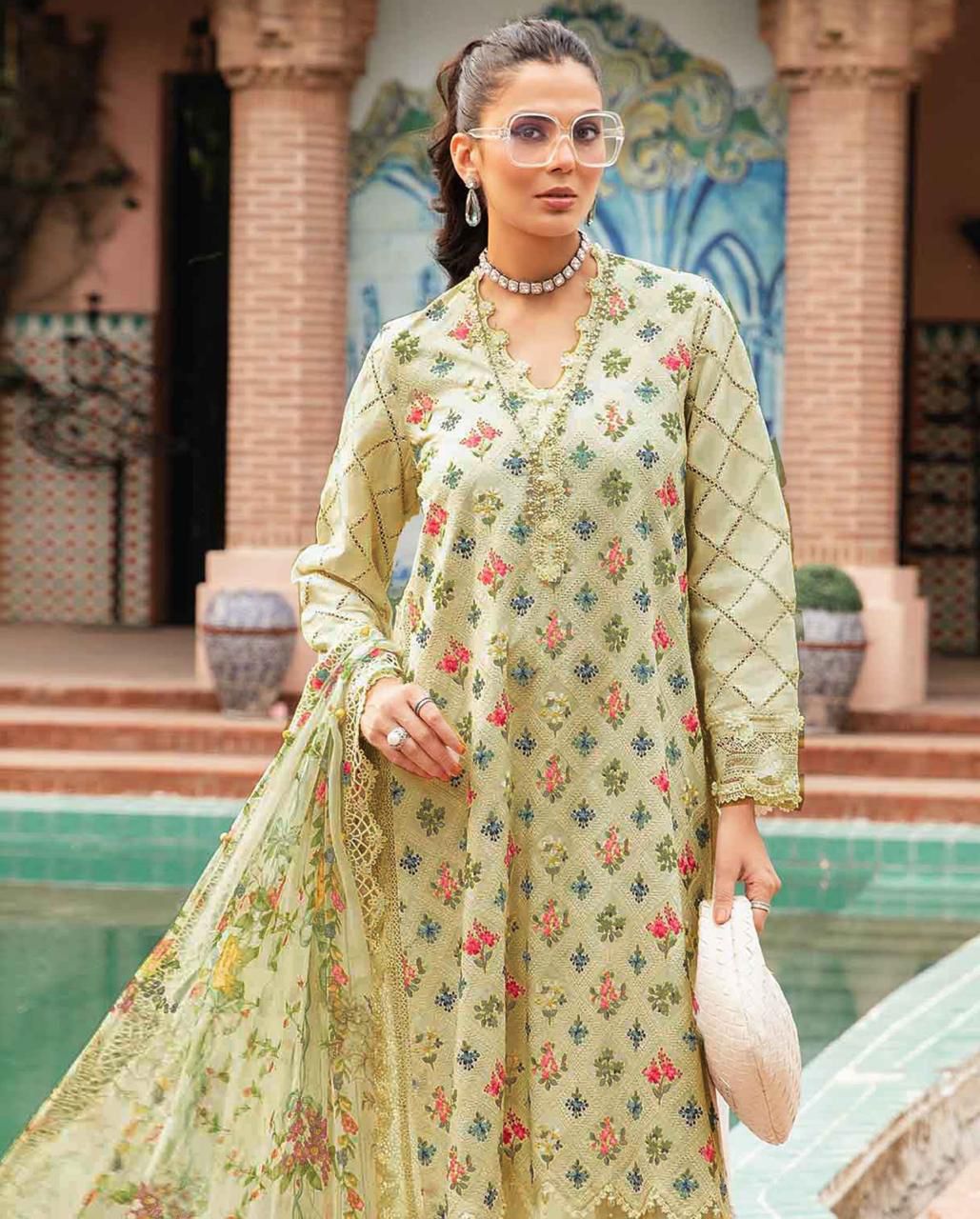 FABRIC DHANAK  WITH WOOL SHAWL