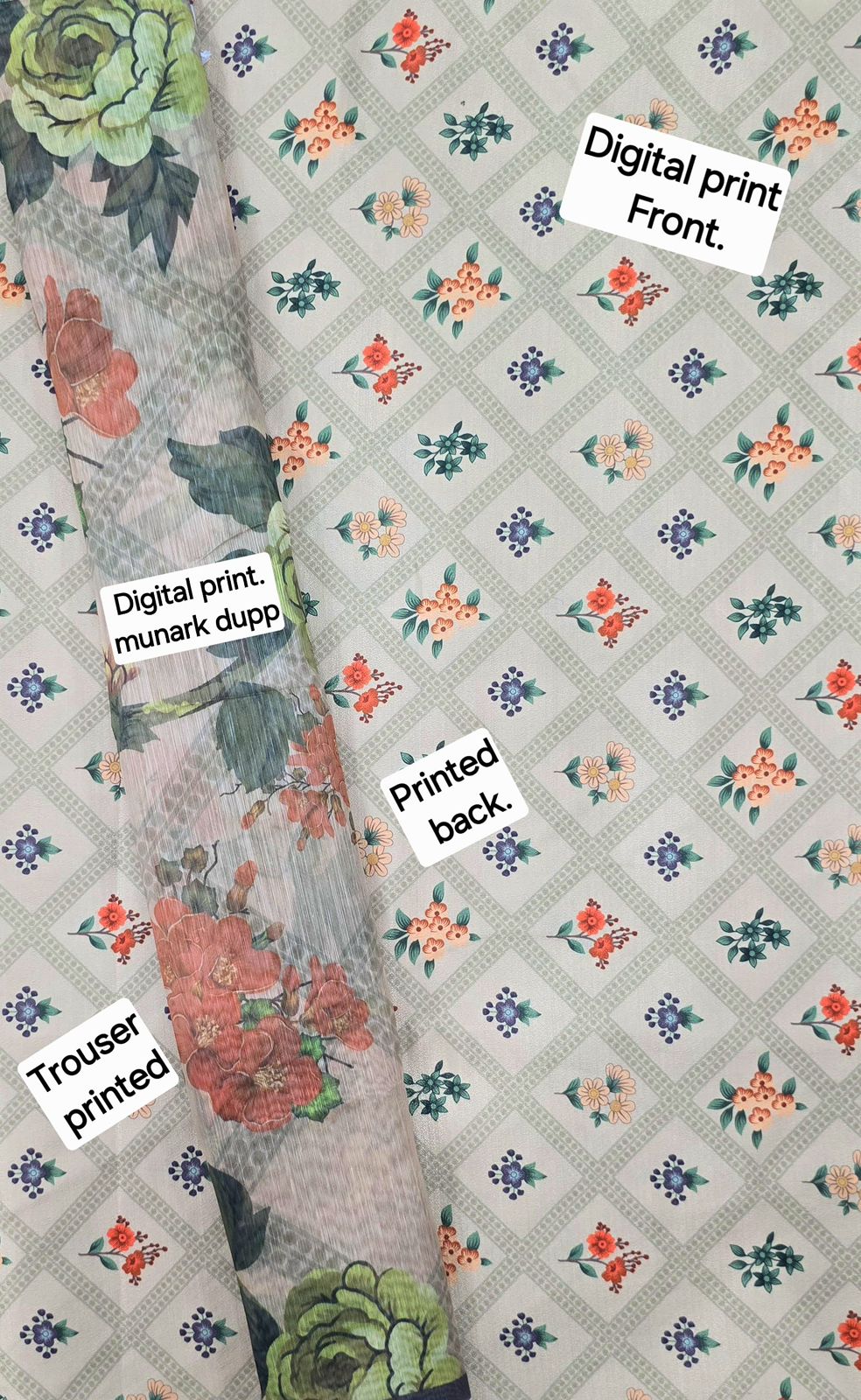 FABRIC DHANAK  WITH WOOL SHAWL