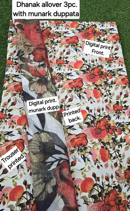 FABRIC DHANAK  WITH WOOL SHAWL