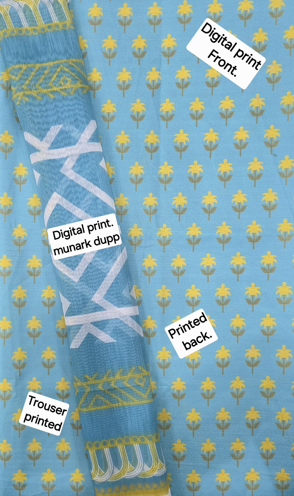 FABRIC DHANAK  WITH WOOL SHAWL