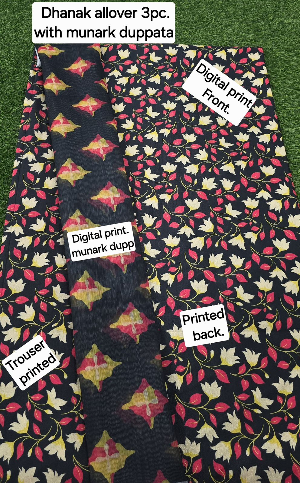 FABRIC DHANAK  WITH WOOL SHAWL