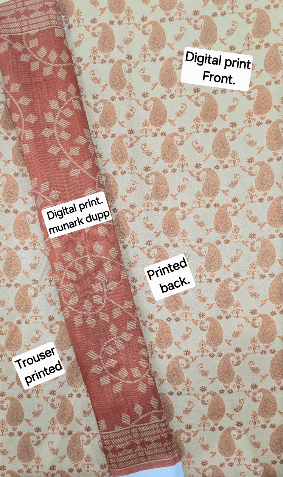 FABRIC DHANAK  WITH WOOL SHAWL