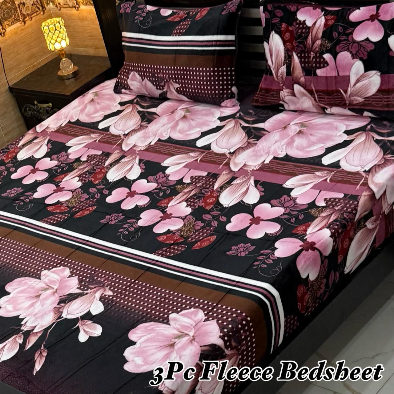 3Pc Fleece Bedsheet