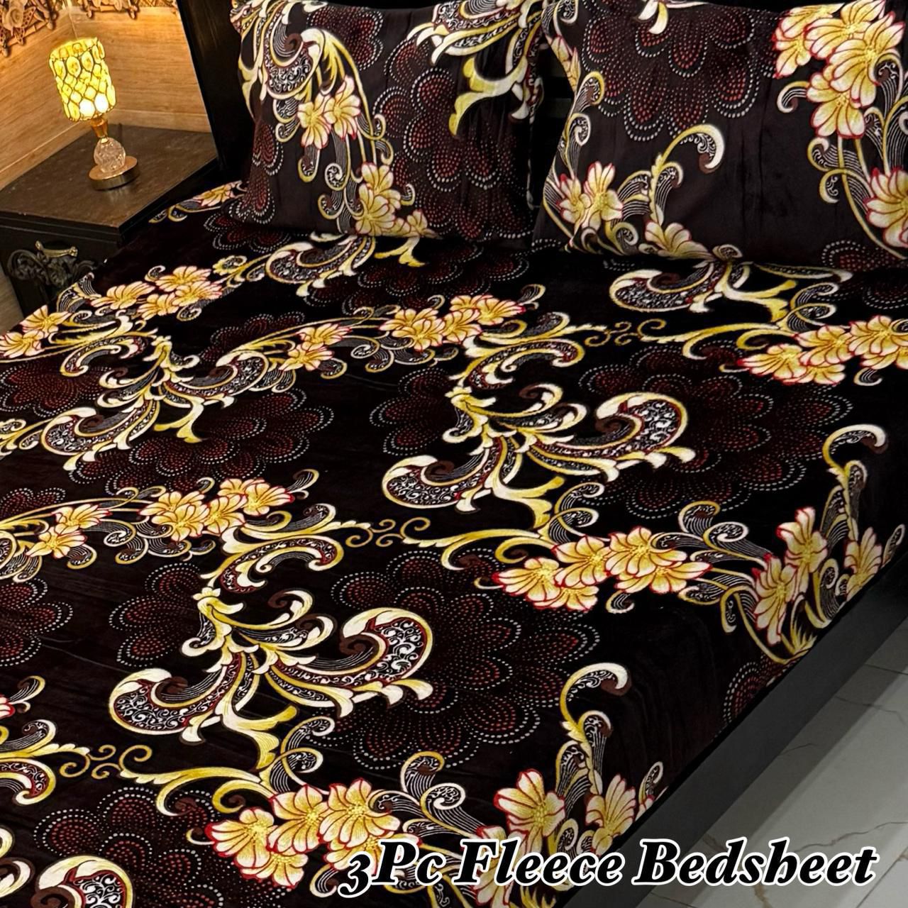 3Pc Fleece Bedsheet