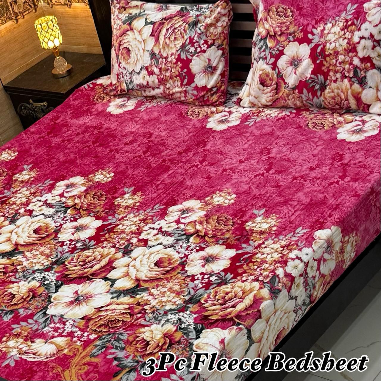 3Pc Fleece Bedsheet