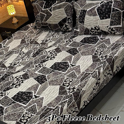 3Pc Fleece Bedsheet