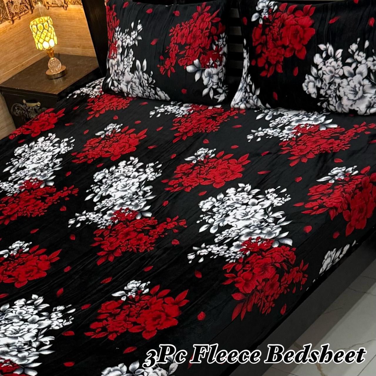 3Pc Fleece Bedsheet
