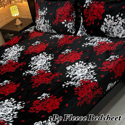 3Pc Fleece Bedsheet