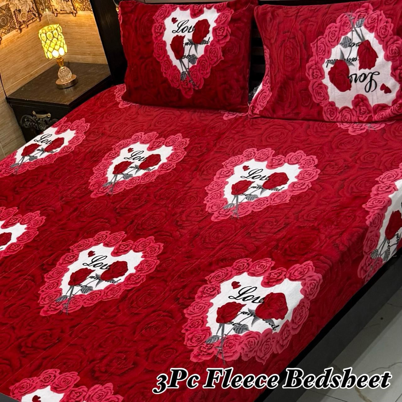 3Pc Fleece Bedsheet