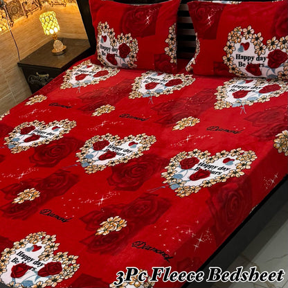 3Pc Fleece Bedsheet