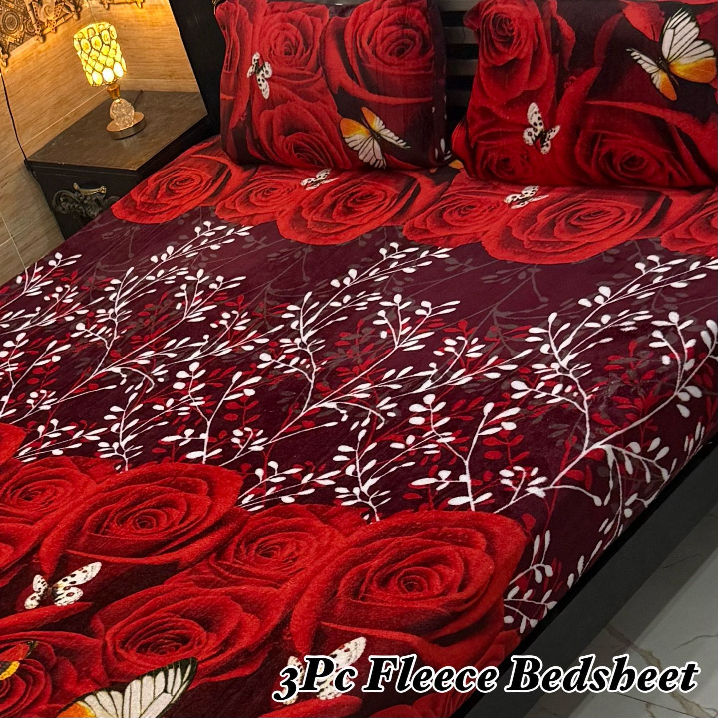 3Pc Fleece Bedsheet