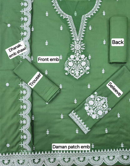 FABRIC DHANAK  WITH WOOL SHAWL