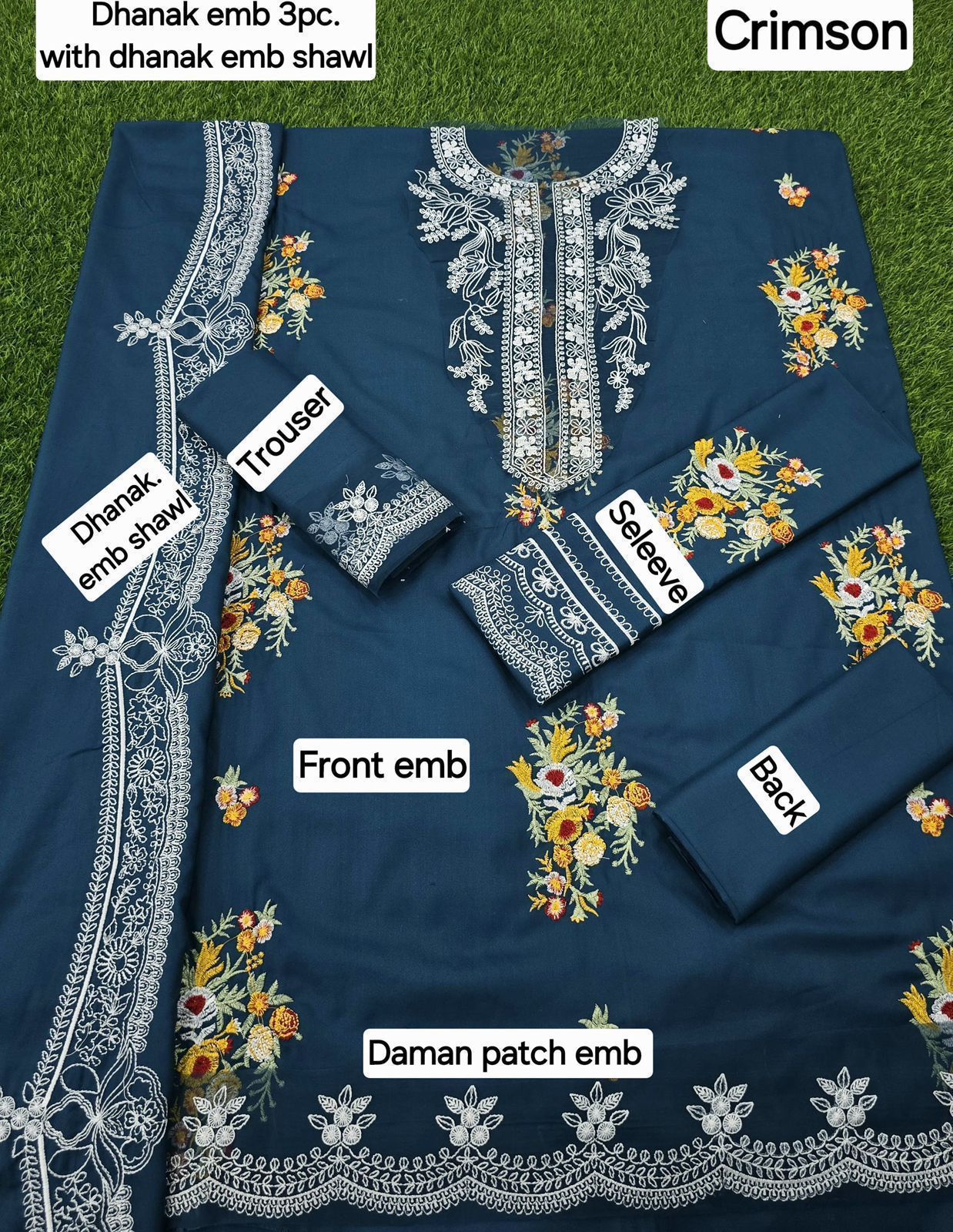 FABRIC DHANAK  WITH WOOL SHAWL