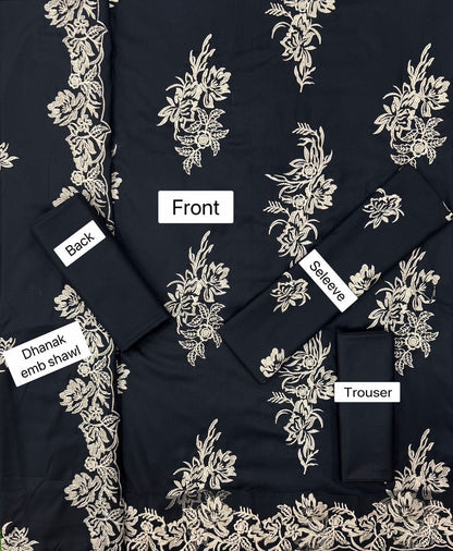 FABRIC DHANAK  WITH WOOL SHAWL