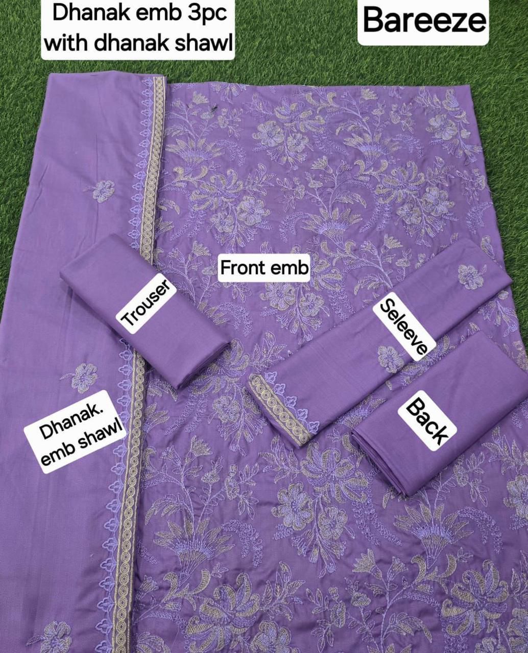 FABRIC DHANAK  WITH WOOL SHAWL