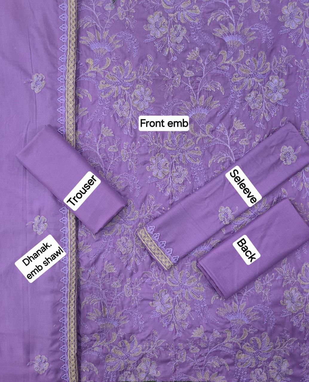 FABRIC DHANAK  WITH WOOL SHAWL