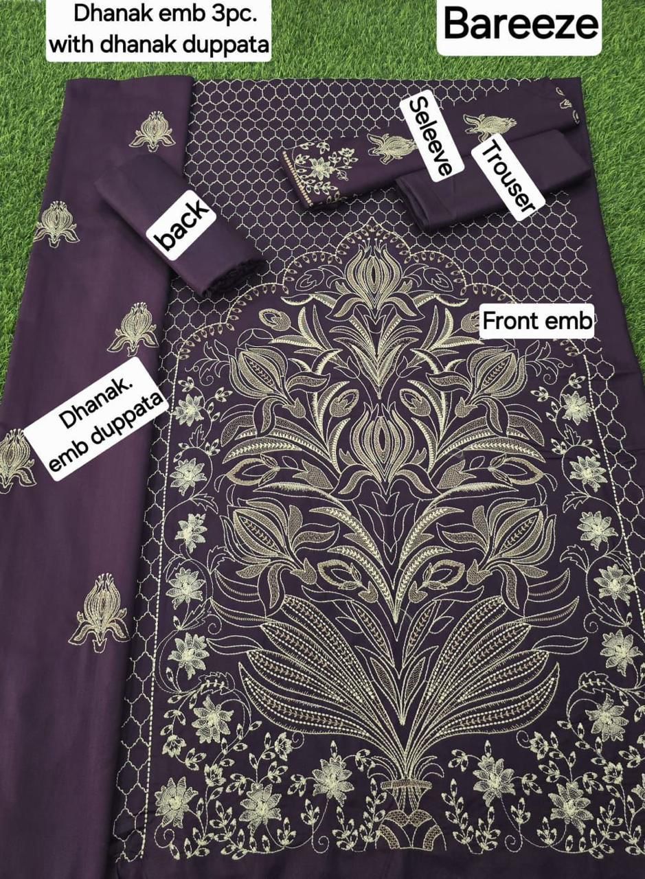 FABRIC DHANAK  WITH WOOL SHAWL