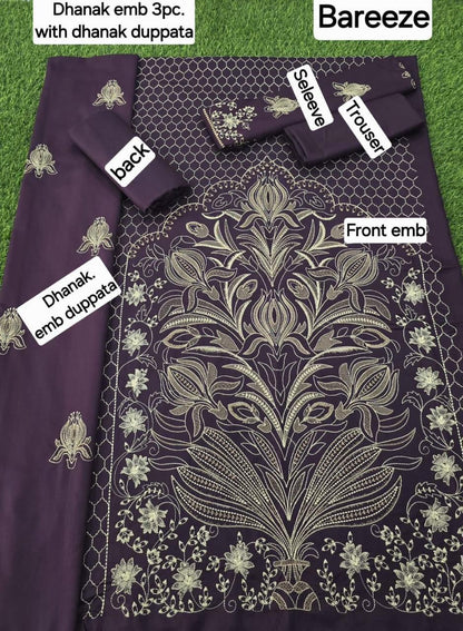 FABRIC DHANAK  WITH WOOL SHAWL