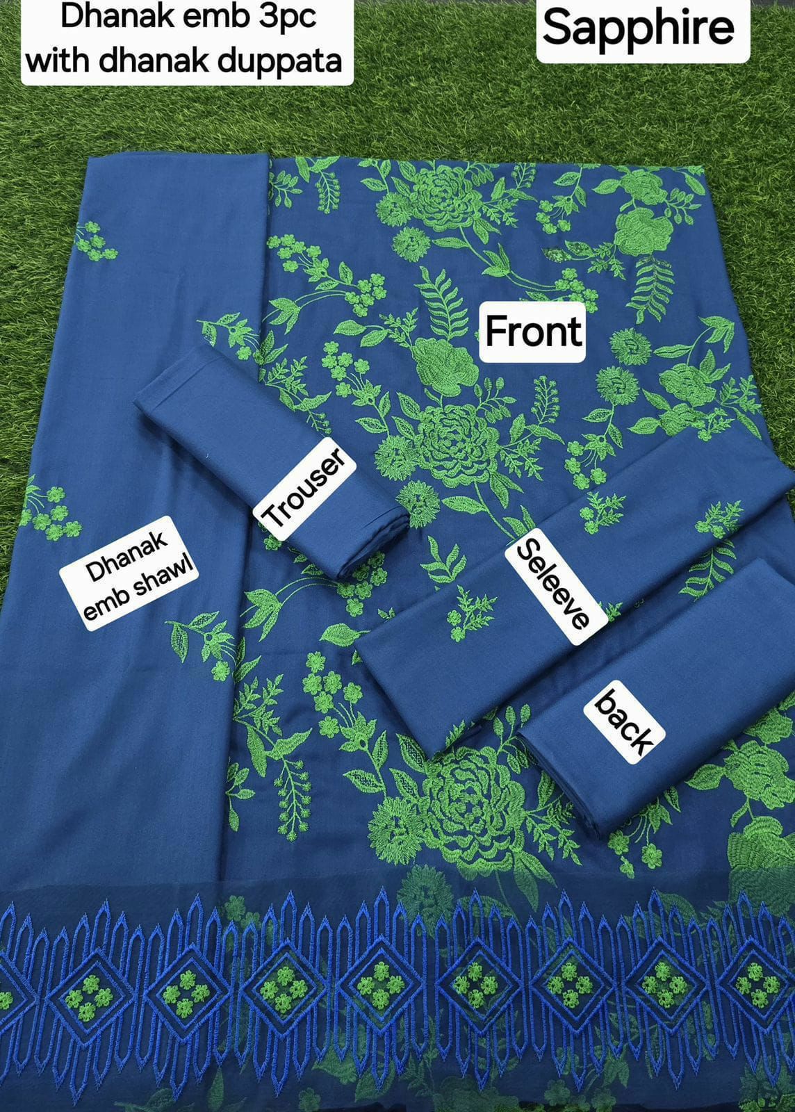 FABRIC DHANAK  WITH WOOL SHAWL