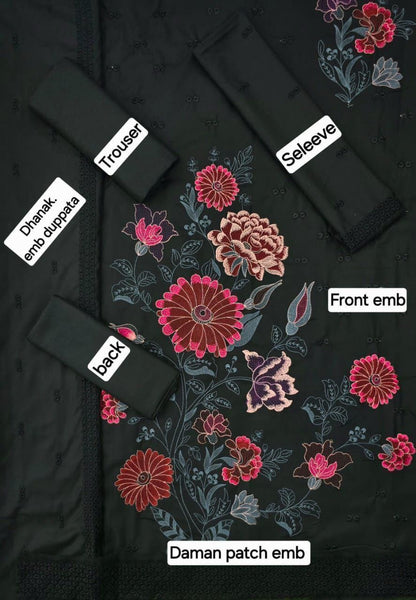 FABRIC DHANAK  WITH WOOL SHAWL