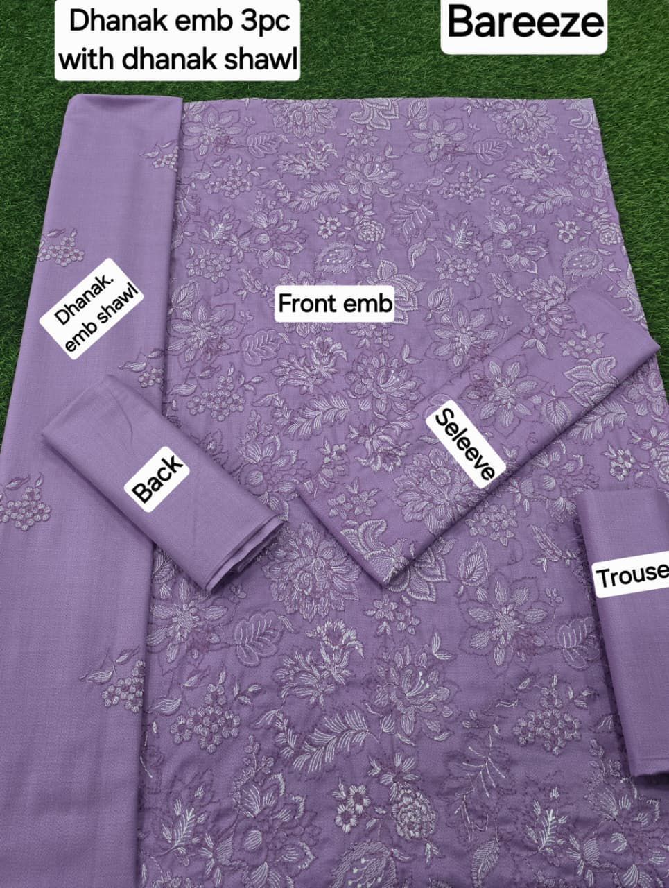 FABRIC DHANAK  WITH WOOL SHAWL