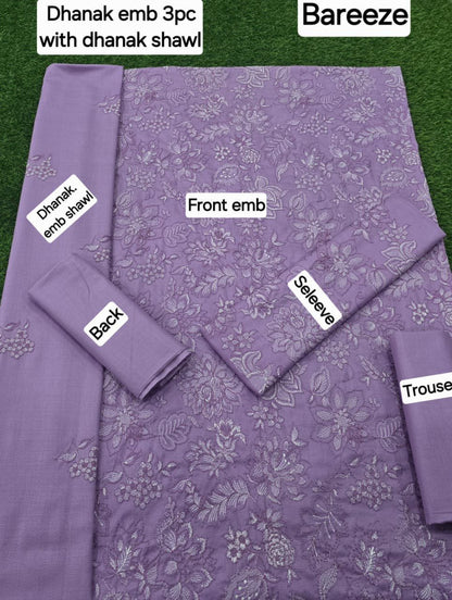 FABRIC DHANAK  WITH WOOL SHAWL