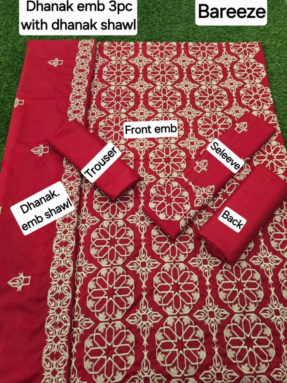 FABRIC DHANAK  WITH WOOL SHAWL