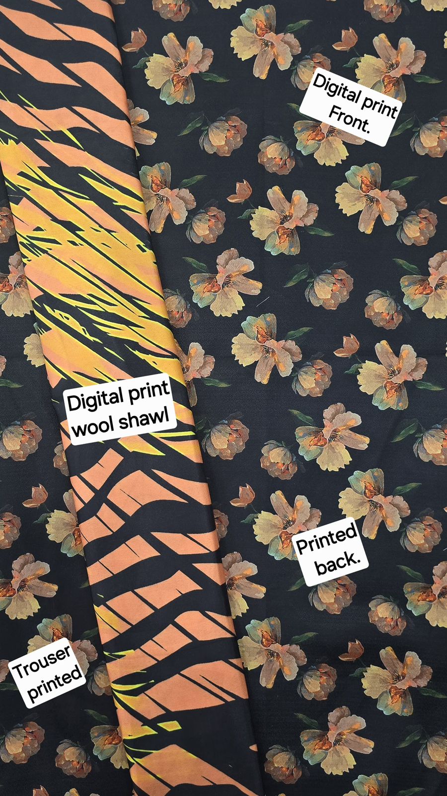 FABRIC DHANAK  WITH WOOL SHAWL