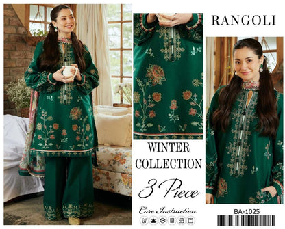 FABRIC DHANAK  WITH WOOL SHAWL