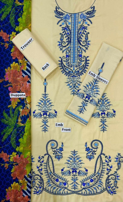 FABRIC DHANAK  WITH WOOL SHAWL