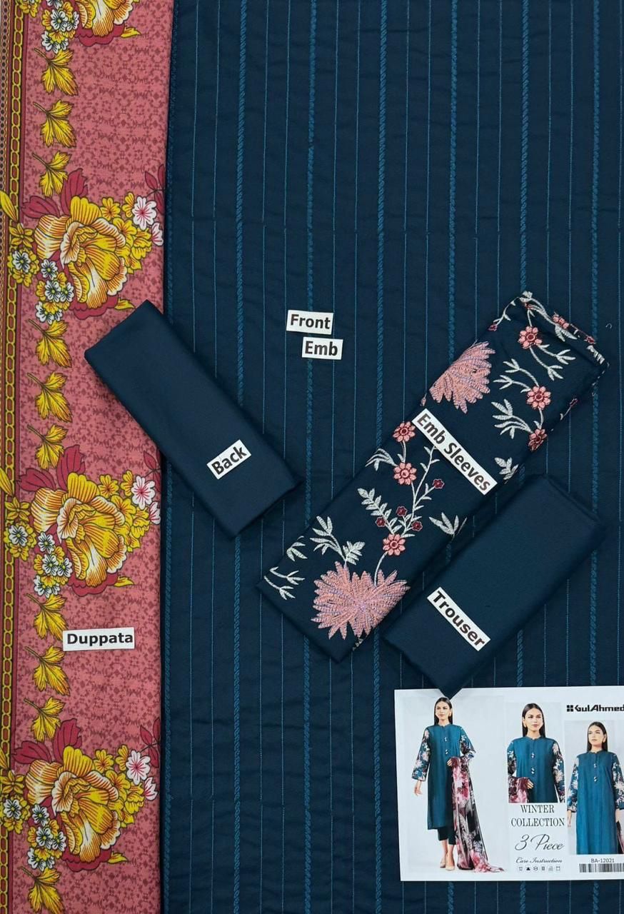 FABRIC DHANAK  WITH WOOL SHAWL